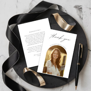 Jedes Ereignis Einfache Arch-Foto-Braut-Dusche Dankeskarte