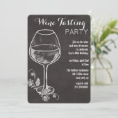 JEDES EREIGNIS - Einladung von Chalk-Weinglas (Stehend Vorderseite)