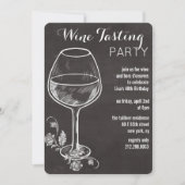 JEDES EREIGNIS - Einladung von Chalk-Weinglas (Vorderseite)