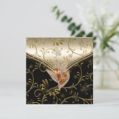 Jedes Ereignis Elegante Damaskus Karamellcreme Bei Einladung (Stehend Vorderseite)