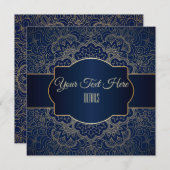 Jedes Ereignis Elegante Gold Mandala Save The Date (Vorne/Hinten)