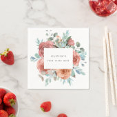 Jedes Ereignis, eleganter ätherischer Blush Peach  Serviette (Beispiel)