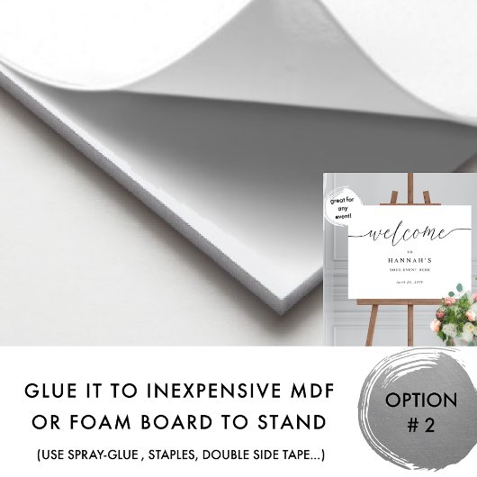 Jedes Ereignis, elegantes Script Begrüßungszeichen Poster