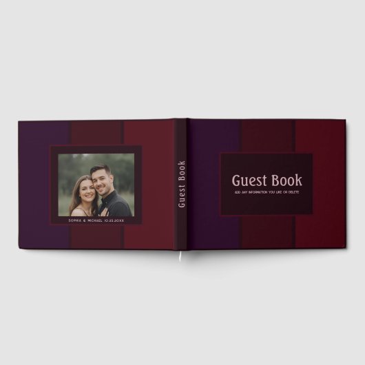 Jedes Ereignis Gastbuch Gothic Plum Dark Wine Goth Gästebuch (Voll)