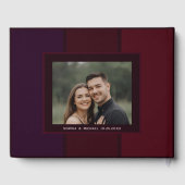 Jedes Ereignis Gastbuch Gothic Plum Dark Wine Goth Gästebuch (Rückseite)