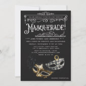 JEDES EREIGNIS - Maskierte Party Einladung (Vorderseite)