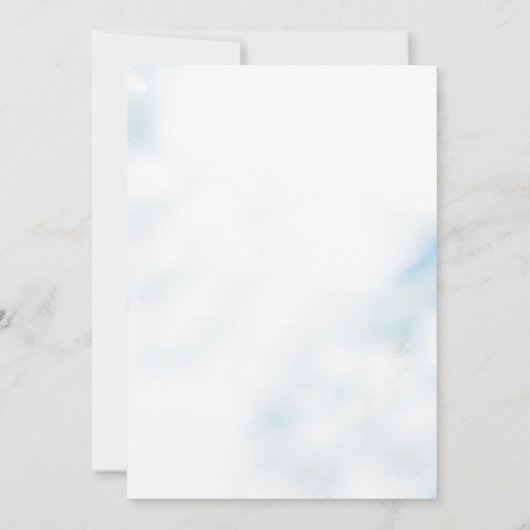 JEDES EREIGNIS Minimal Beach Watercolor Einladung (Rückseite)