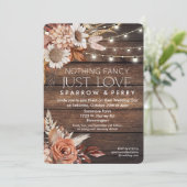 JEDES EREIGNIS - Nichts Extravagant nur Liebe Rust Einladung (Stehend Vorderseite)