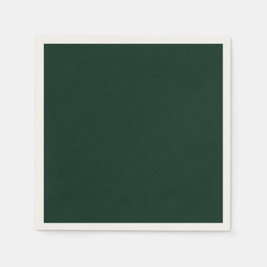 Jedes Ereignis Solides Waldgrün Serviette (Vorderseite)