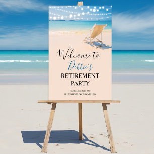 JEDES EREIGNIS - Strand Willkommensschild Poster