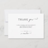 Jedes ereigniseinfache Minimalistische Skript-Brau Dankeskarte (Vorderseite)