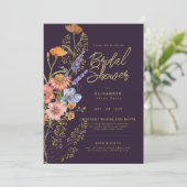 JEDES EVENT Boho Wildblumen Garden Party Einladung (Stehend Vorderseite)