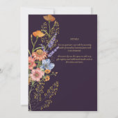 JEDES EVENT Boho Wildblumen Garden Party Einladung (Rückseite)