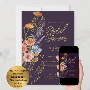 JEDES EVENT Boho Wildblumen Gartenparty Einladung