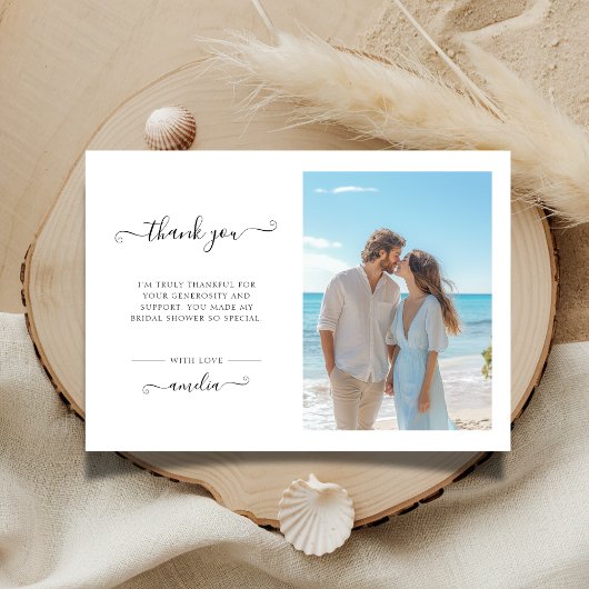 Jedes Event Whimsy Script Brautparty Beach Foto Dankeskarte