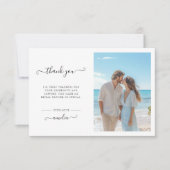 Jedes Event Whimsy Script Brautparty Beach Foto Dankeskarte (Vorderseite)