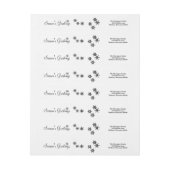 Jedes farbenprächtige Schneeflocken-Urlaubsadresse (Bogen)