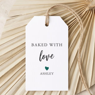 Jedes Farbherz mit Liebe-Tag gebacken, hausgemacht Geschenkanhänger