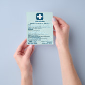 Jedes farbmedizinische Symbol, EMT, paramedic Flyer (Gruppe)