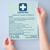 Jedes farbmedizinische Symbol, EMT, paramedic Flyer (Hand)
