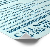 Jedes farbmedizinische Symbol, EMT, paramedic Poster (Ecke)