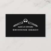 Jedes Farbschwimmer Icon, Schwimmer und Rettungssc Visitenkarte (Vorderseite)