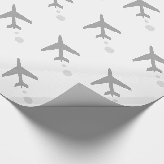 jedes Flugzeug; Flugzeug Geschenkpapier (Ecke)