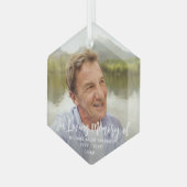 Jedes Foto für Text-Memories mit einfachem White S Ornament Aus Glas (Vorderseite Links)