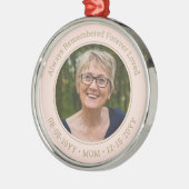 Jedes Foto für Textvorlagen Rosa und Goldene Runde Ornament Aus Metall (Links)