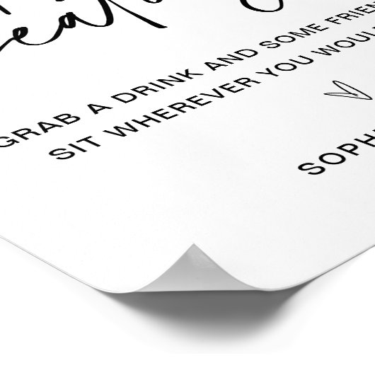 JEDES FREIZEICHEN POSTER (Ecke)