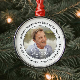 Jedes Gedenkfoto für jemanden im Himmel Einfach Ornament Aus Metall