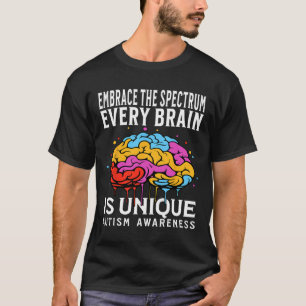 Jedes Gehirn ist einzigartig Autismus Bewusstsein T-Shirt