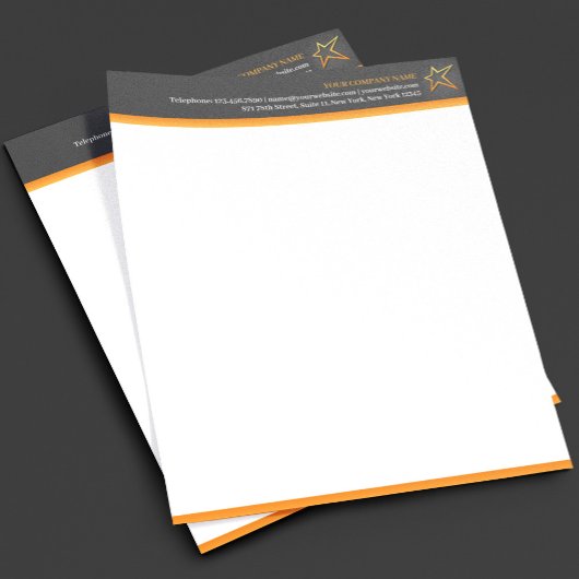 Jedes Geschäft mit Star Letterhead Briefbogen