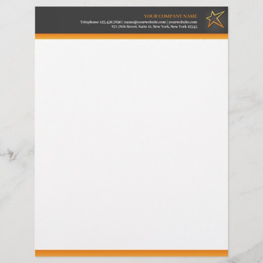Jedes Geschäft mit Star Letterhead Briefbogen (Vorderseite)