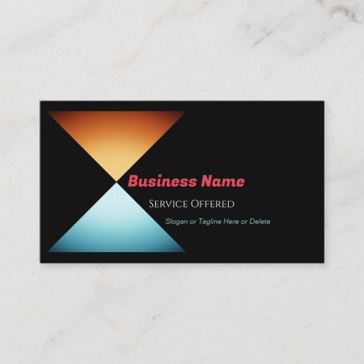 Jedes Geschäft, Triangle Design, Generieren von QR Visitenkarte (Vorderseite)