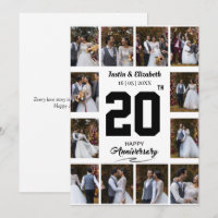 Jedes glückliche Hochzeitstag 12-Foto-Collage