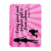 Jedes gute und perfekte Geschenk James 1:17 Christ Magnet (Vertikal)