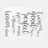 Jedes gute und perfekte Geschenk kommt aus dem Him Fleecedecke (Vorderseite (Horizontal))