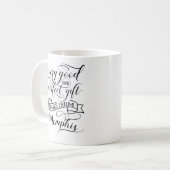 Jedes gute und perfekte Geschenk kommt von Memphis Kaffeetasse (Vorderseite Links)