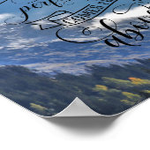 Jedes gute und perfekte Geschenk kommt von oben Poster (Ecke)