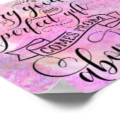 Jedes gute und perfekte Geschenk kommt von oben Poster (Ecke)