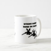 Jedes Häschen war kämpfendes kung fu… Kaffeetasse (VorderseiteRechts)