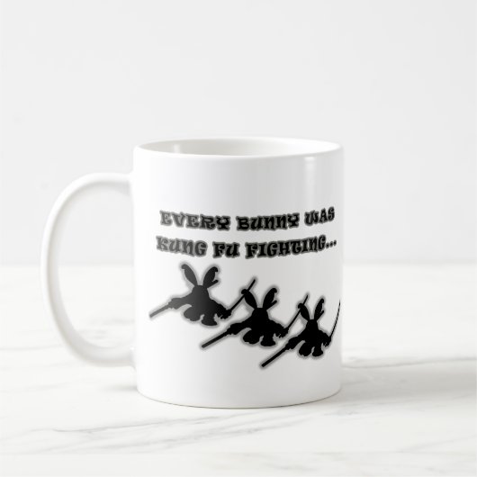 Jedes Häschen war kämpfendes kung fu… Kaffeetasse (Links)