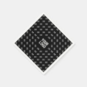 Jedes hochgeladene Bilddesign oder Logo | Einzigar Serviette (Ecke)