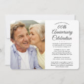 JEDES Hochzeitjubiläum 2 Foto Elegantes Party Einladung (Vorderseite)