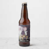 JEDES JAHR - 50. Hochzeitstag & Foto Bierflaschenetikett (Vorderseite)