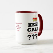 Jedes Jahr Behalte Calm Add Message Meilenstein Ge Tasse (VorderseiteRechts)