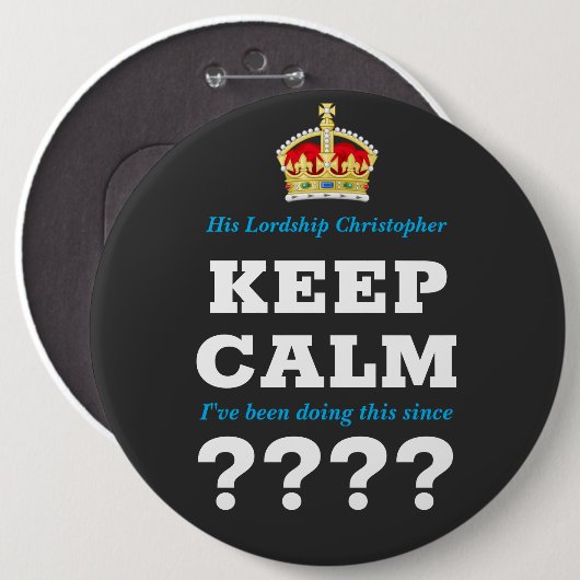 Jedes Jahr Behalten Meilenstein in der Nachricht z Button (Vorne & Hinten)