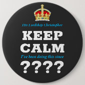 Jedes Jahr Behalten Meilenstein in der Nachricht z Button (Vorderseite)