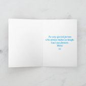 Jedes Jahr Behalten Meilenstein in der Nachricht z Karte (Innenseite)